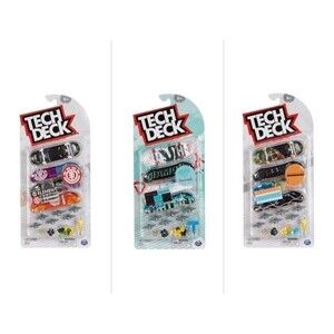 Tech Deck Ultra DLX 4-Pack Fingerboards – Assorted Designs 3 Sets NEW